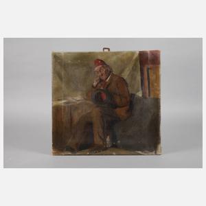 Sinnender alter Mann