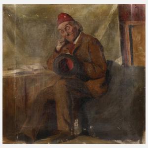 Sinnender alter Mann