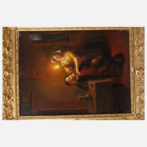 Paar häusliche Genreszenen