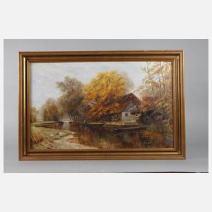 M. Balzer, Herbstliche Spreewaldlandschaft