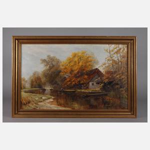 M. Balzer, Herbstliche Spreewaldlandschaft