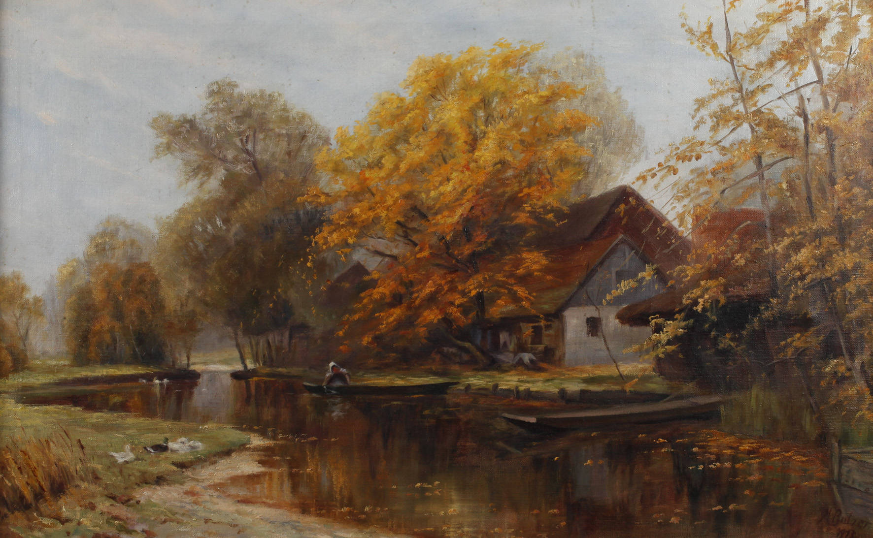 M. Balzer, Herbstliche Spreewaldlandschaft