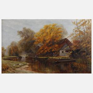 M. Balzer, Herbstliche Spreewaldlandschaft