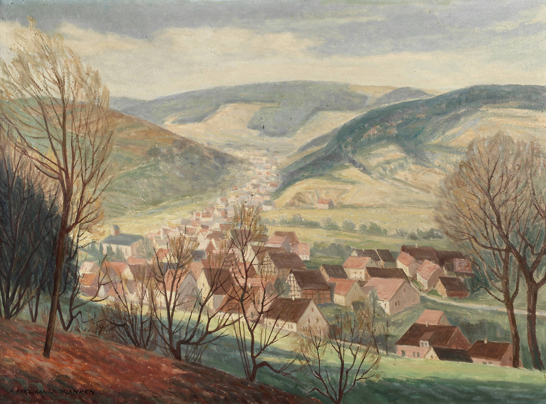 Alois Bergmann-Franken, Ansicht Leidersbach im Spessart