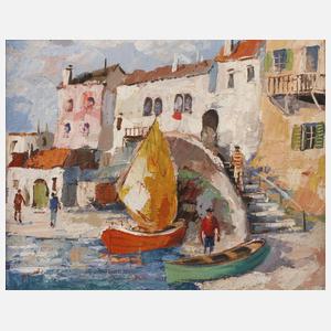 Bouchet, Mediterrane Küstenszene