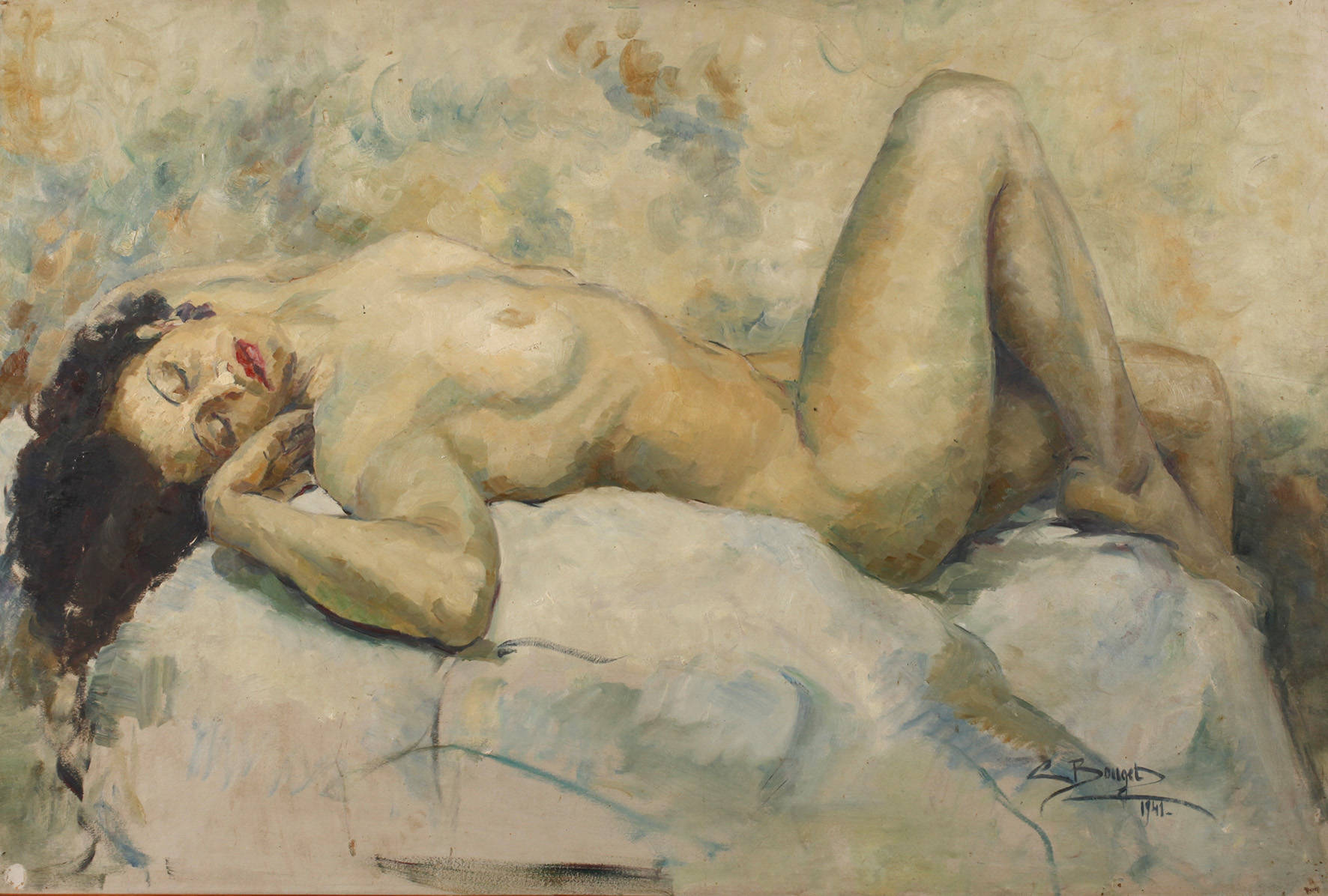 C. Bouget, Ruhender Akt