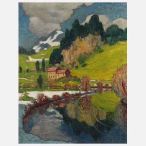 Prof. Hans Christiansen, ”Trettach bei Oberstdorf”