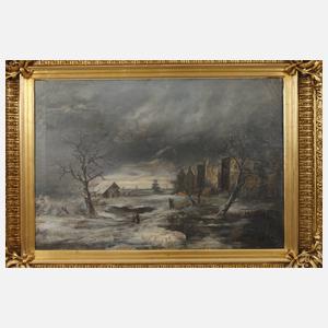 L. Como, Abendliche Winterlandschaft