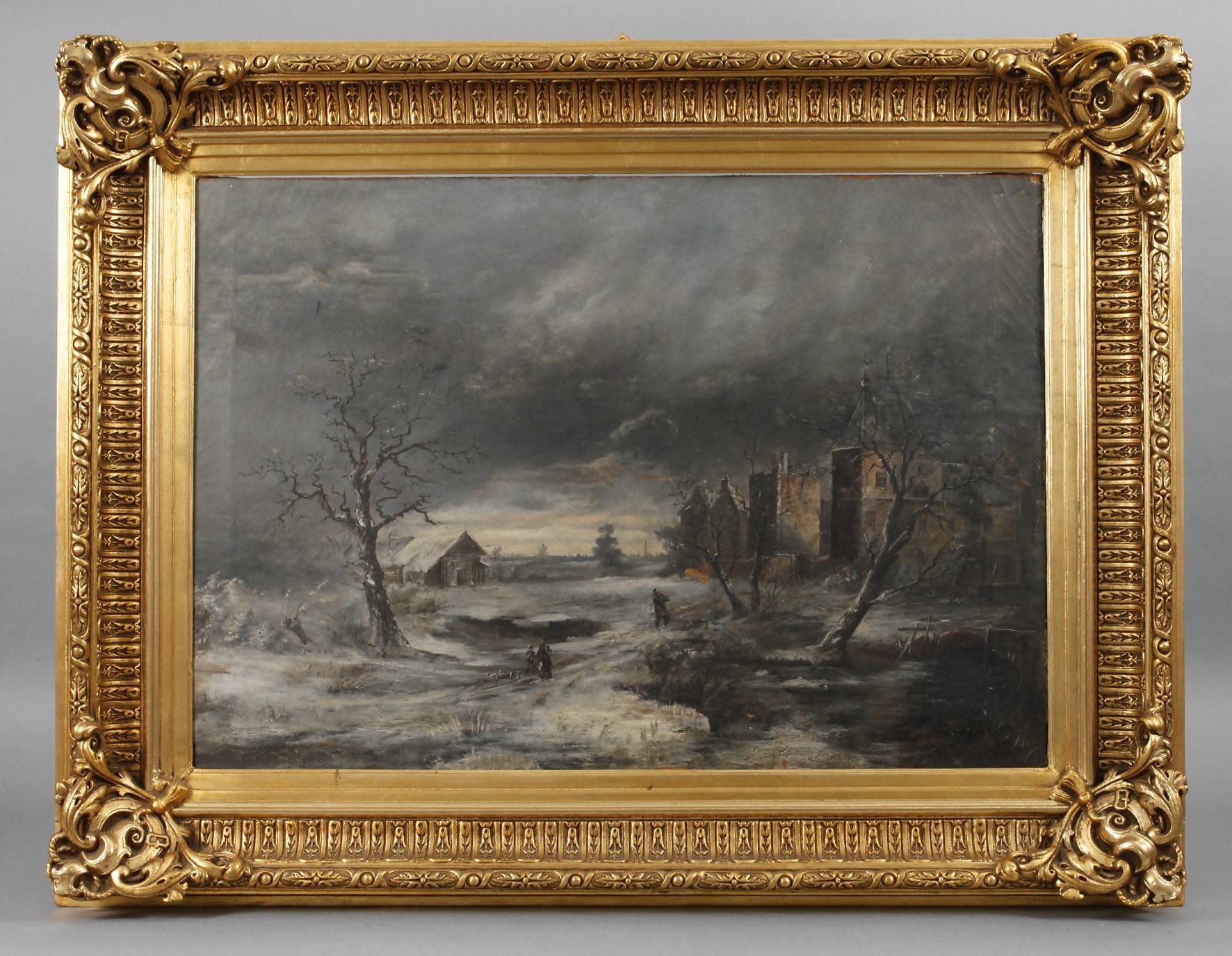 L. Como, Abendliche Winterlandschaft