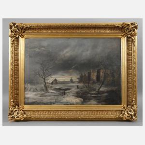 L. Como, Abendliche Winterlandschaft