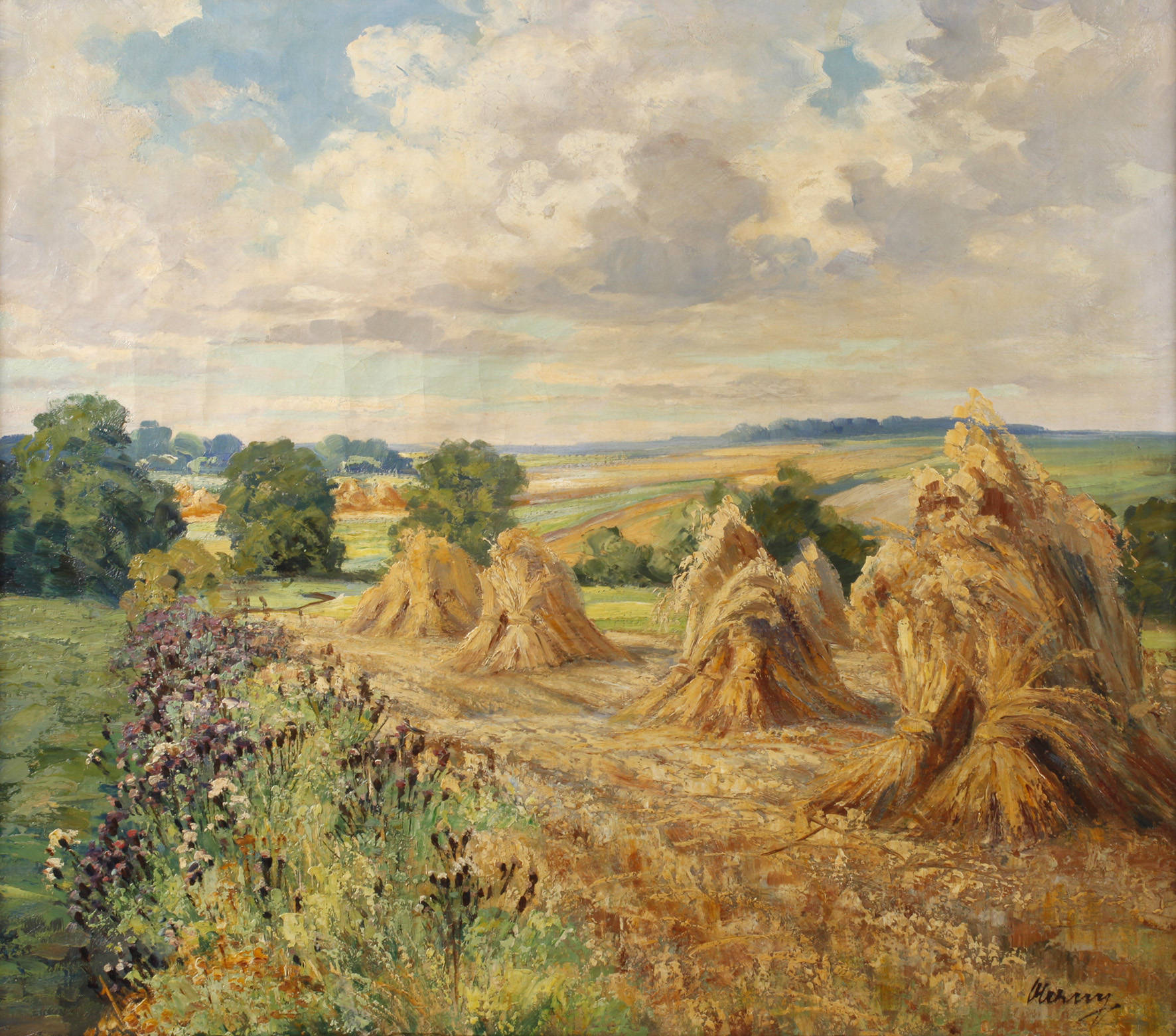 Prof. Siegfried Czerny, attr., Erntelandschaft