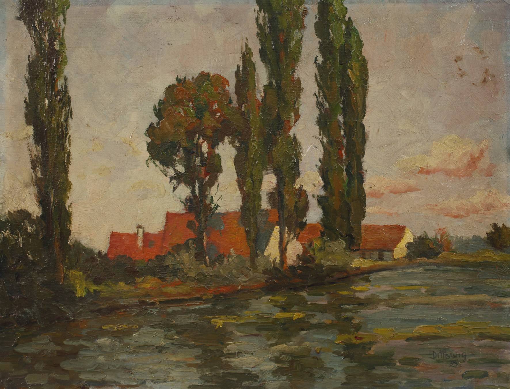 Dittewig, Häuser am See