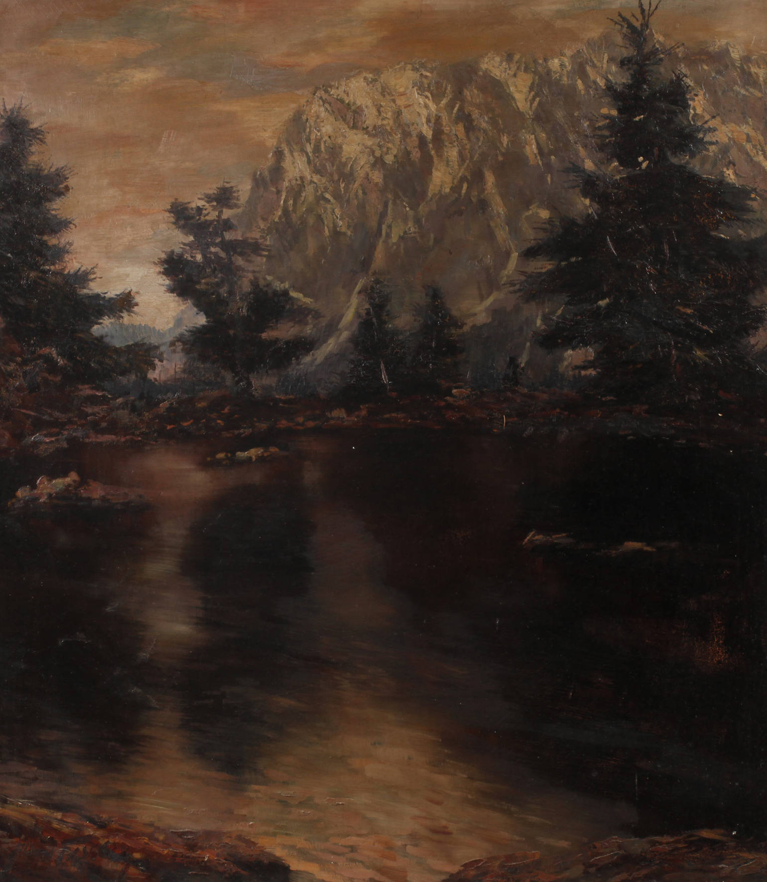 Albert Fessler, See im Gebirge