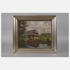 Hans Greinke, Schwarzwaldlandschaft mit Bauernhaus