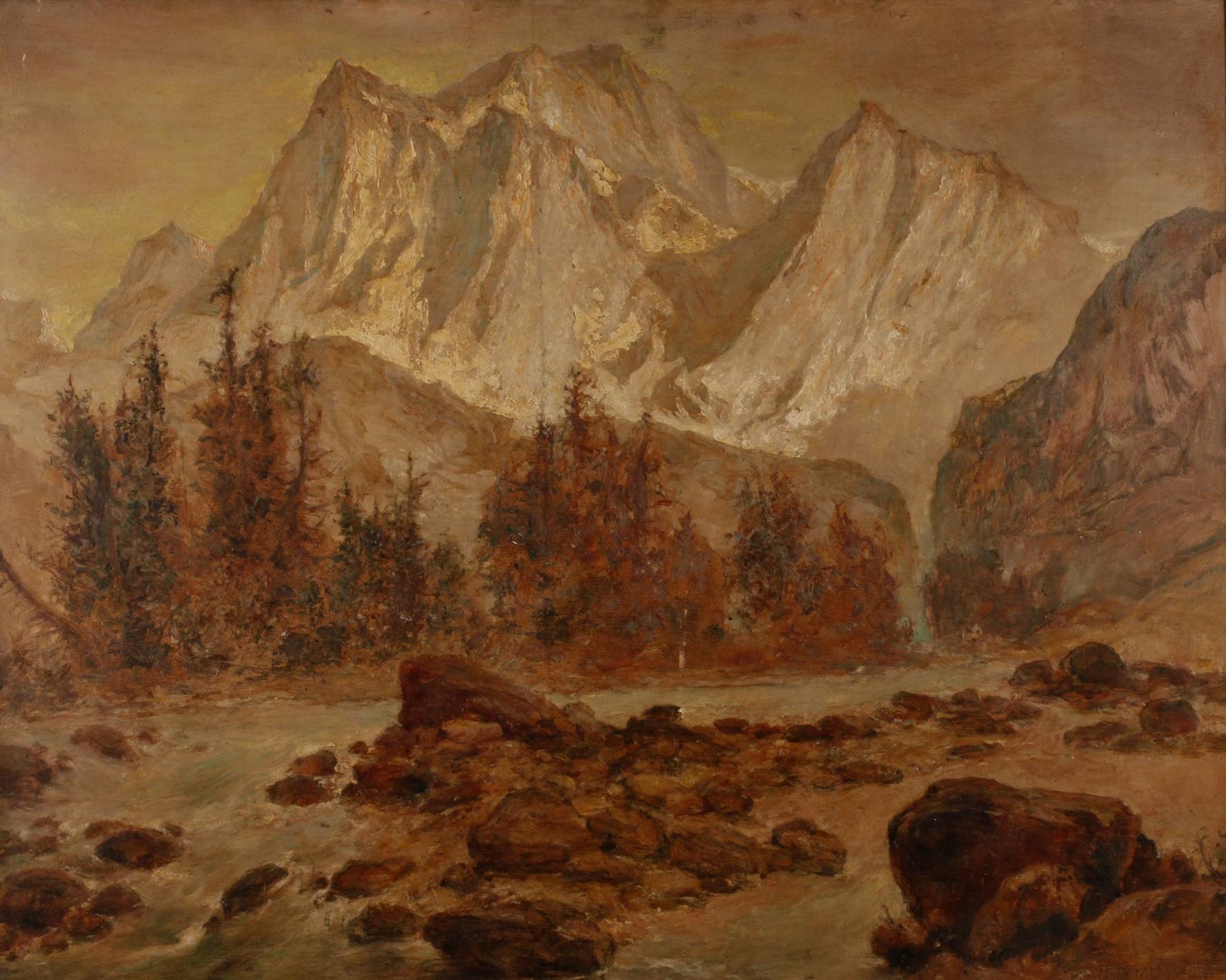 Franz Hofstötter, Herbstliche Hochgebirgslandschaft