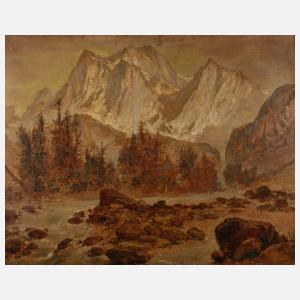 Franz Hofstötter, Herbstliche Hochgebirgslandschaft