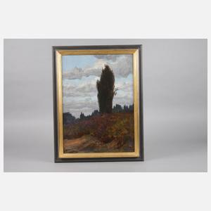 Prof. Ernst Jordan, Heidelandschaft mit Wacholder