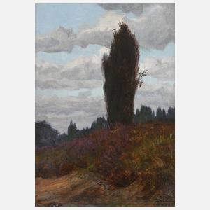 Prof. Ernst Jordan, Heidelandschaft mit Wacholder