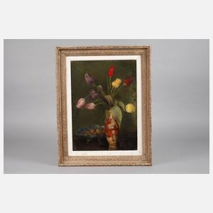 L. Mahlow, Neusachliches Tulpenstillleben