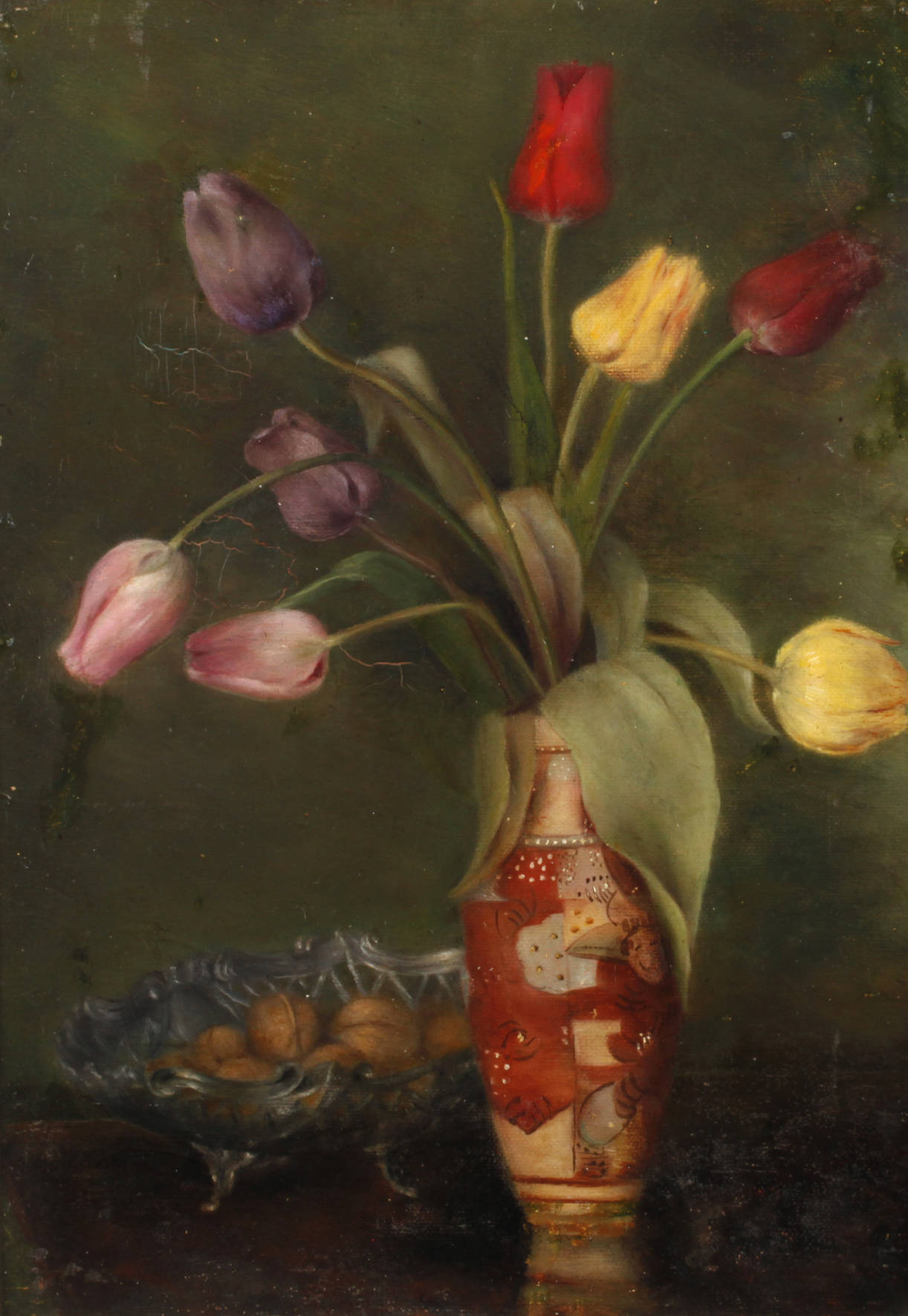 L. Mahlow, Neusachliches Tulpenstillleben