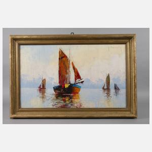 Prof. Grzegorz Stefanoff Mendoly, Segelboote auf stiller See