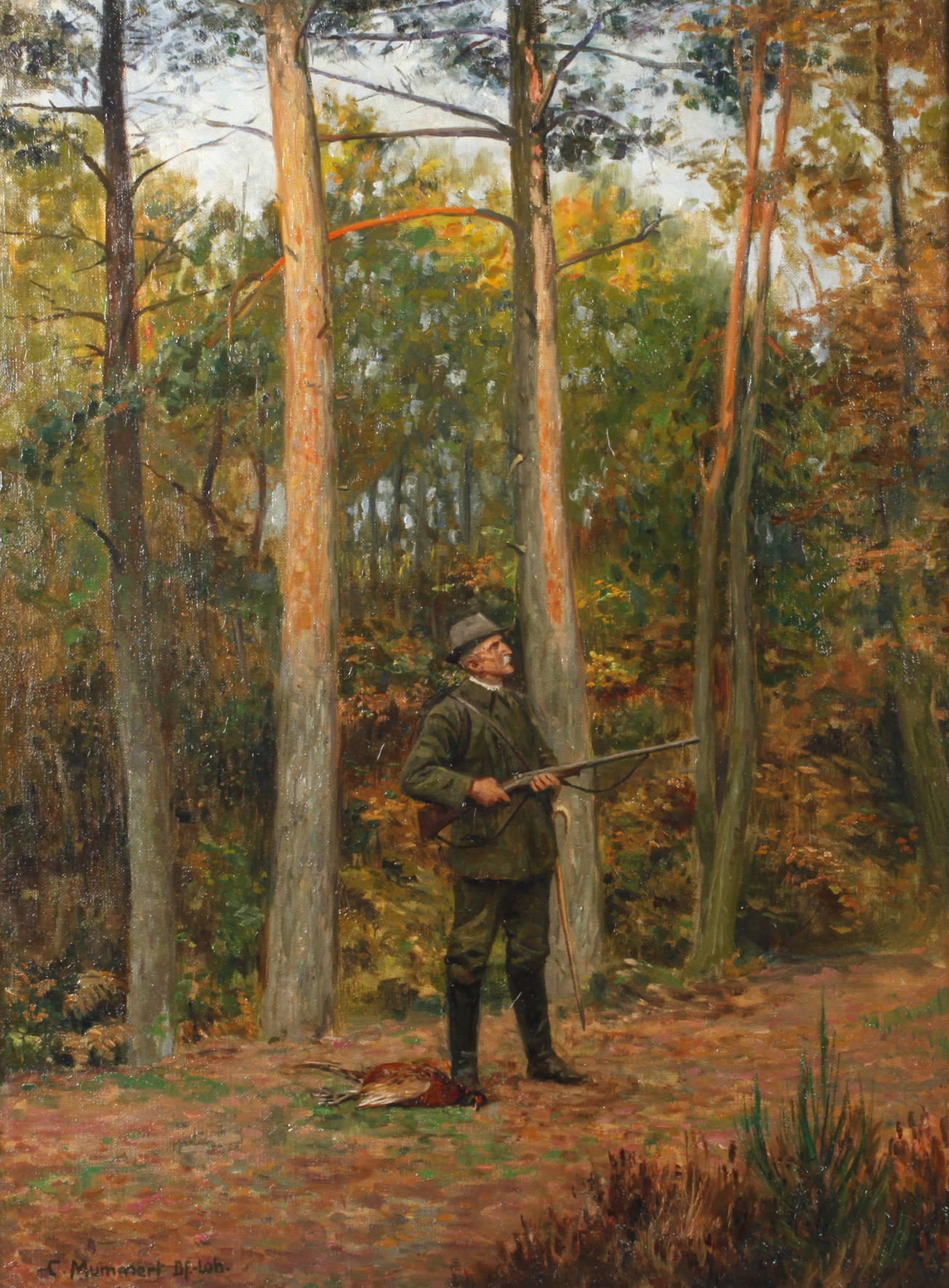Karl Mummert, Auf der Fasanenjagd