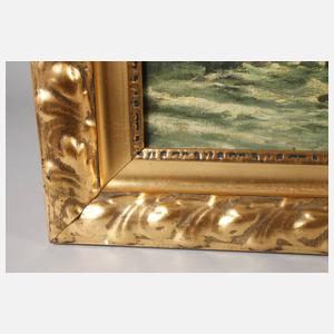 Prof. Heinrich Otto, attr., Schmiede in Frühlingslandschaft