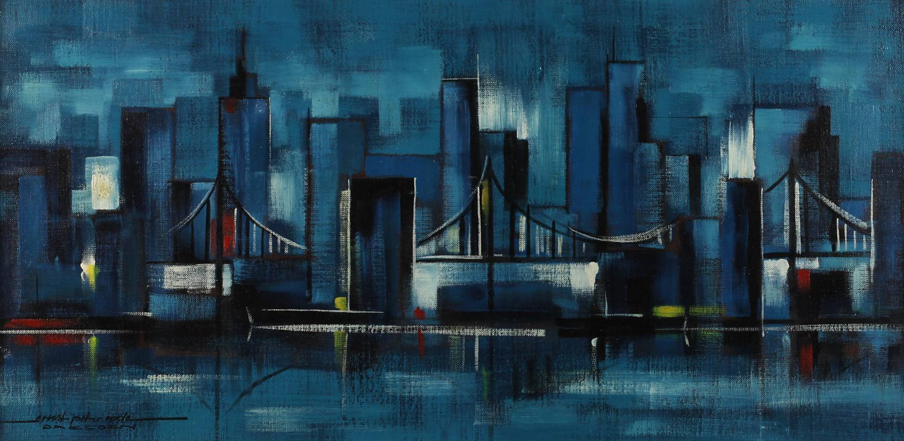 Ernst Peter Rade, Nächtliche Skyline