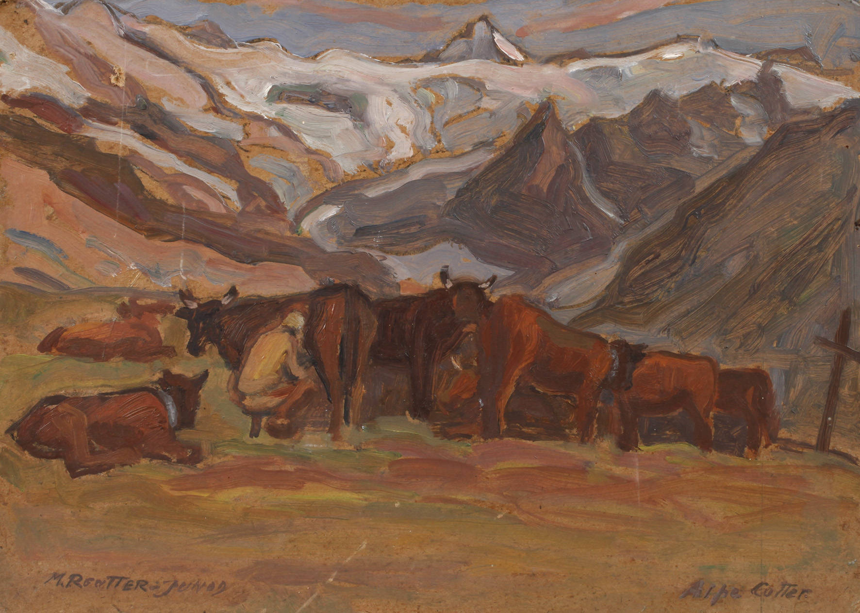 Marguerite Reutter-Junod, Auf der Alp Cotter