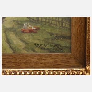 Karl Rohrhirsch, Bei der Heuernte