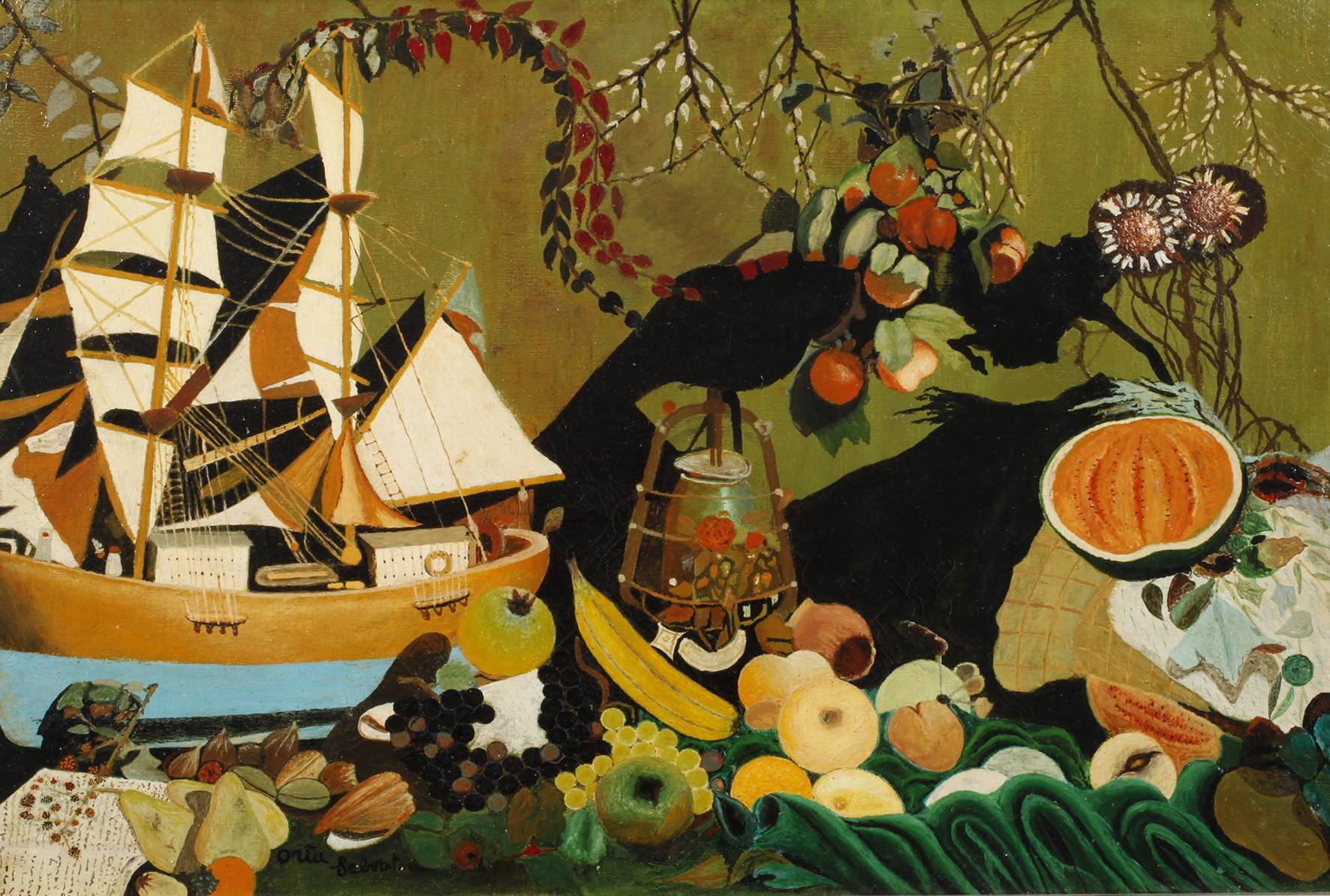 Ortu Sabratou, Südländische Komposition