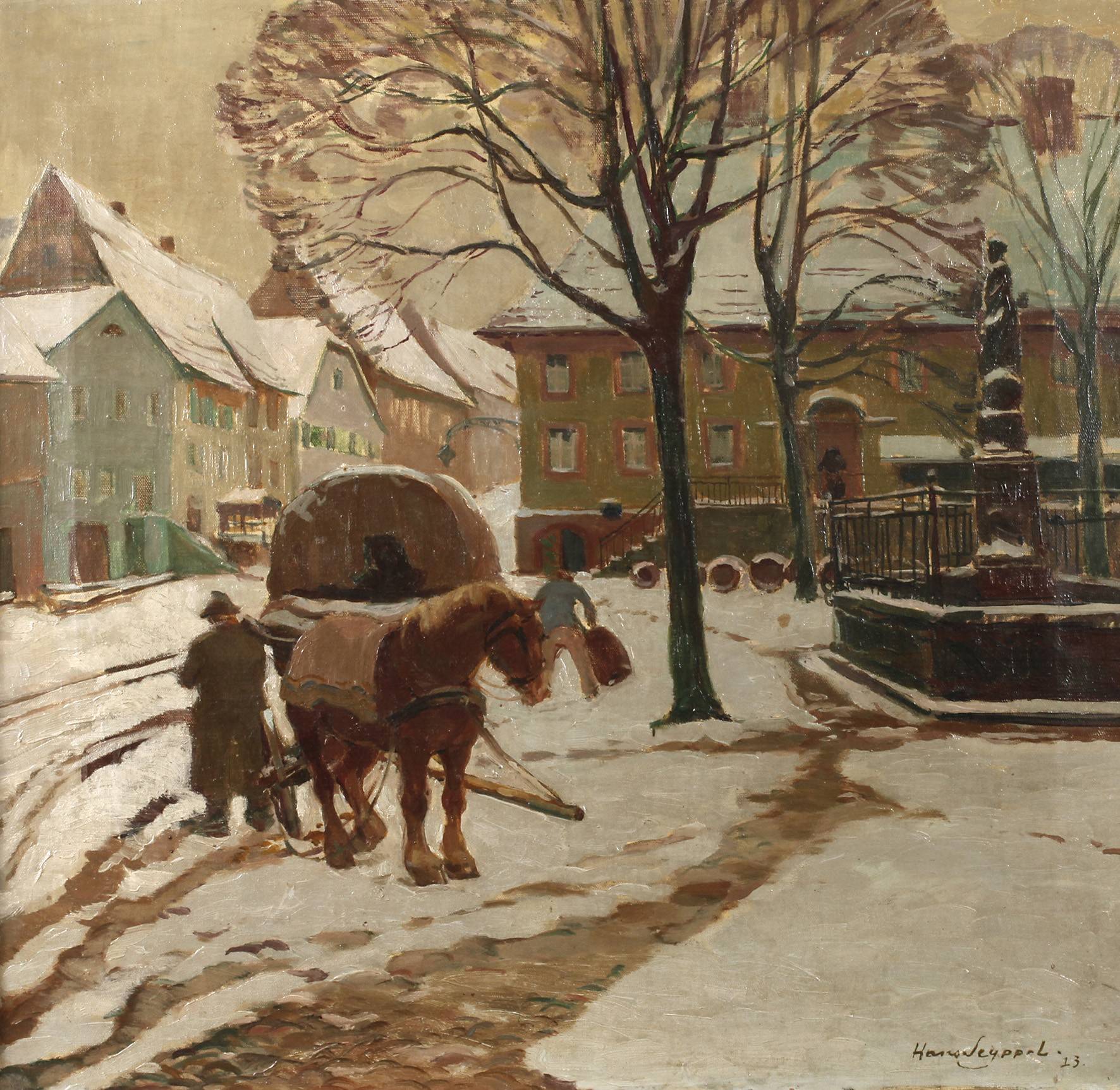 Hans Seyppel, Winterliche Stadtansicht