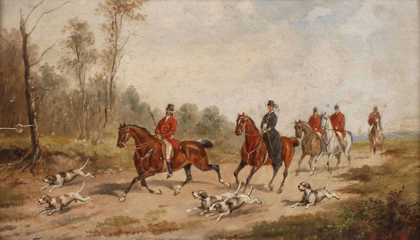 R. Slane, Englische Fuchsjagd