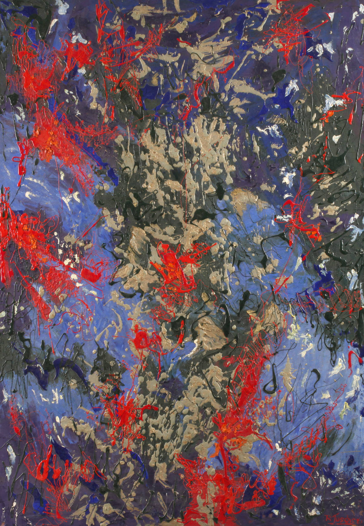 R. Tuscher, Informelle Spritztechnik