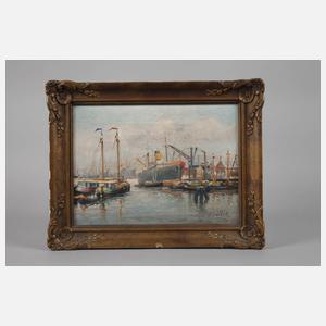 Adrian van der Ven, Im Hochseehafen