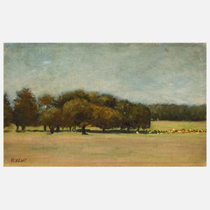 Rudolf Vent, attr., Sommerlandschaft bei Weimar