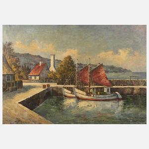 Wallström, Fischkutter im Hafen