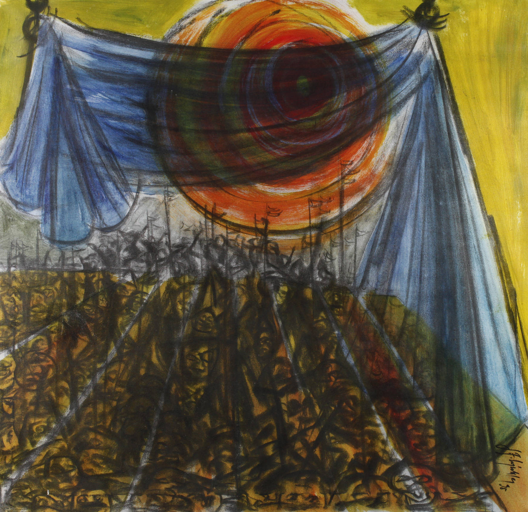 G. F. Winkler, Aufmarsch unter verhangener Sonne