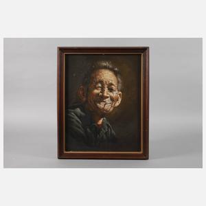 Bildnis eines Asiaten mit Zigarette