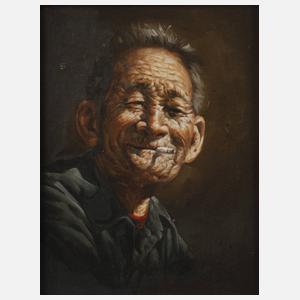 Bildnis eines Asiaten mit Zigarette