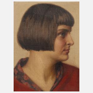 Junge Frau mit Pagenfrisur