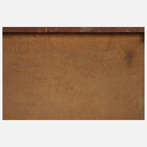 Stadt am Fluss mit Dampfschiff