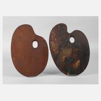 Zwei Malpaletten Ende 19. Jh.111