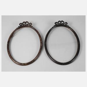 Ovales klassizistisches Rahmenpaar