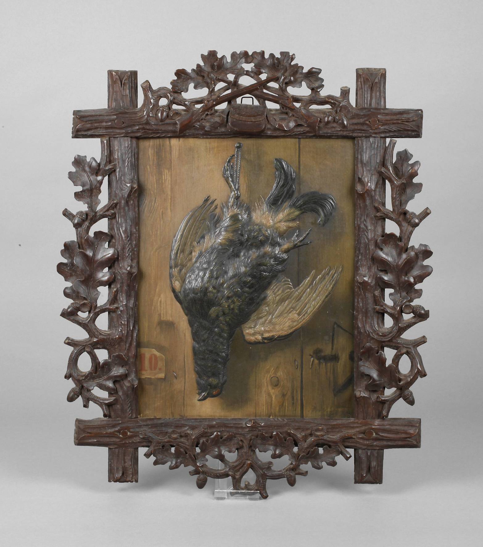 Geschnitzter jagdlicher Rahmen