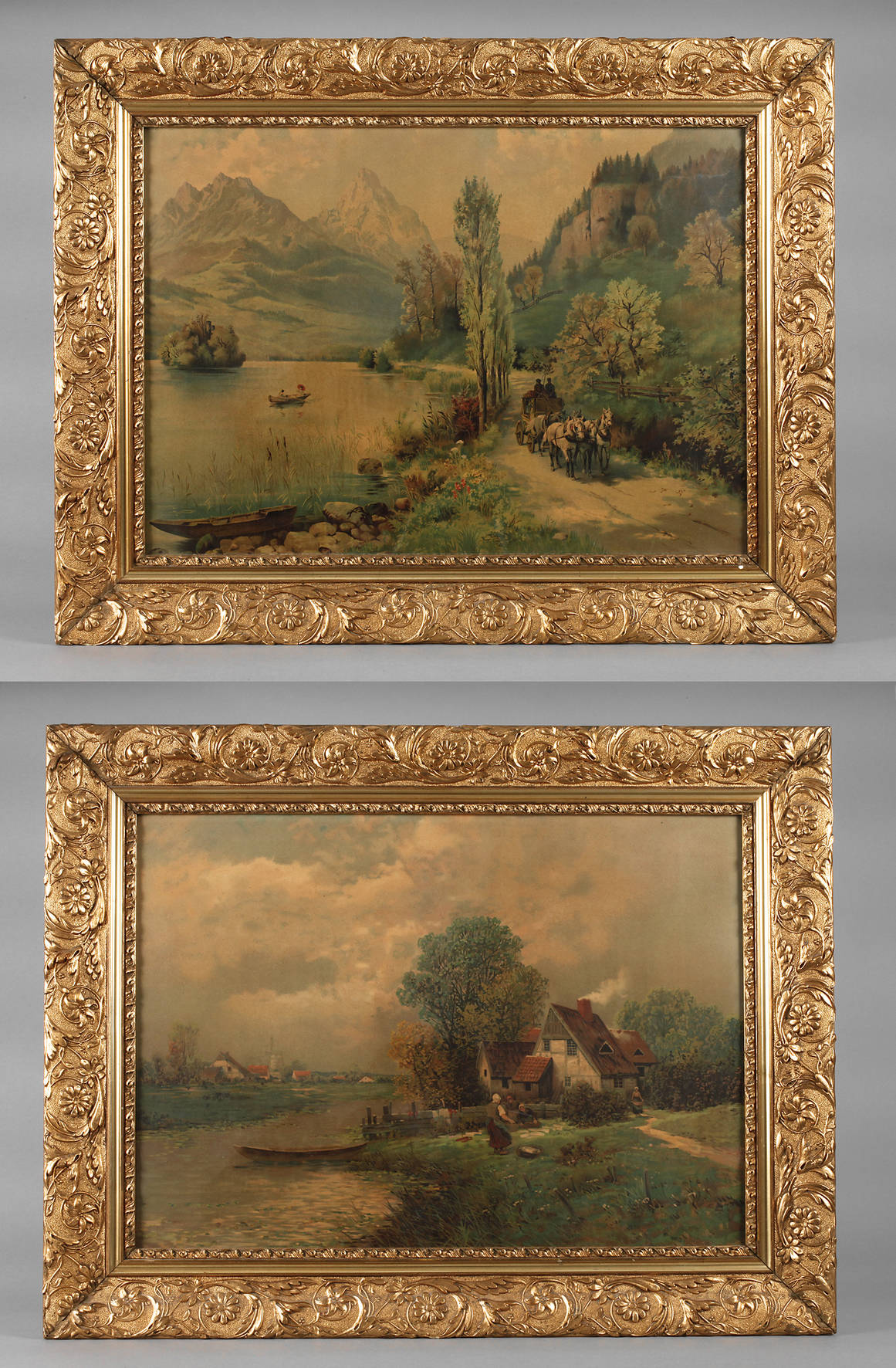 Zwei Jugendstilleisten