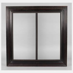 Zweigeteilter Lackleistenrahmen mit Flammleiste