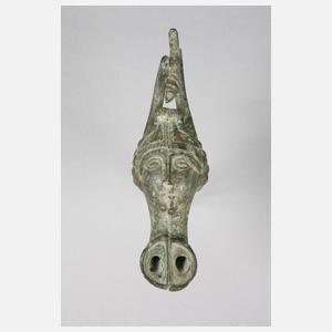 Spätantike Maskenlampe