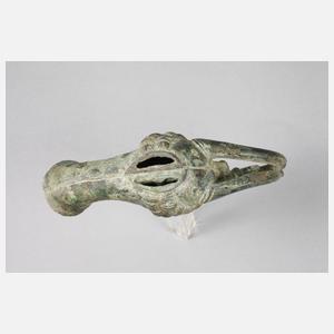 Spätantike Maskenlampe