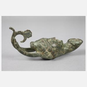 Spätantike Maskenlampe